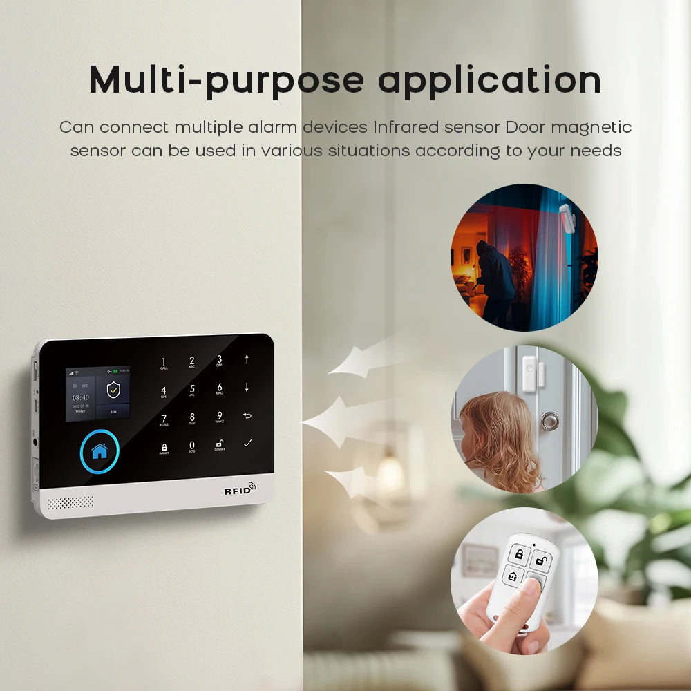 Smart security alarm system to protect your home