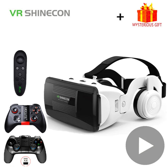 Shinecon Helmet 3D VR Glasses Of Virtual Reality Headset for all types of phones