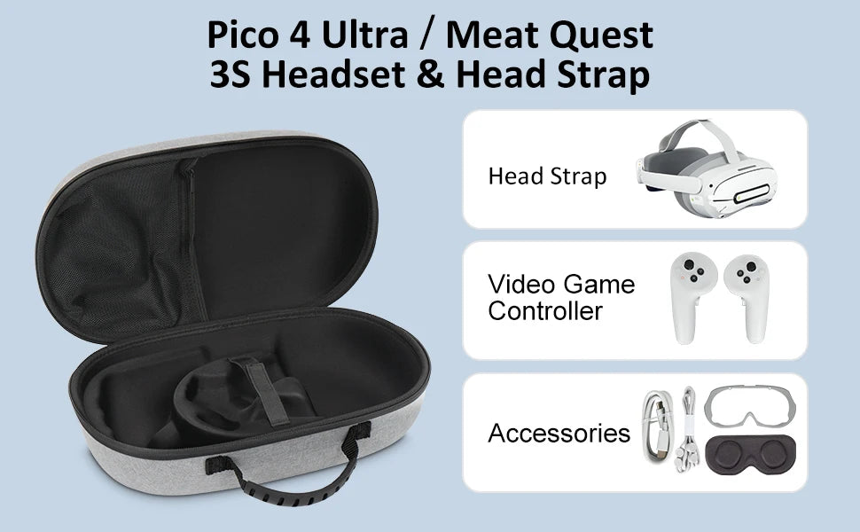 Hard Travel Carrying Case Box for Meta Quest