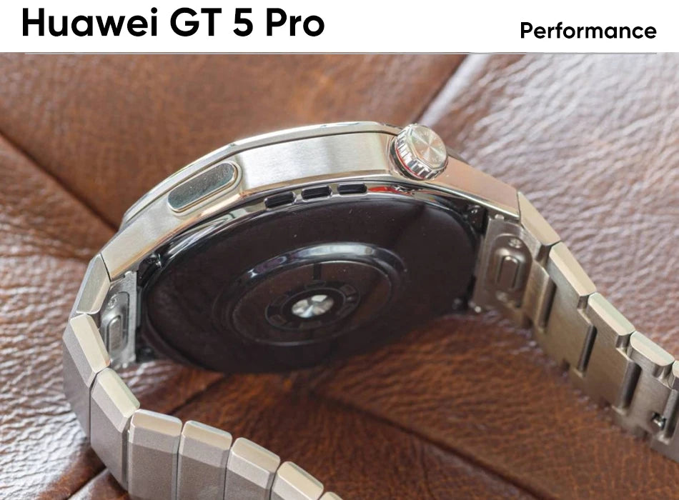 HUAWEI Watch GT 5 Pro 46mm Smartwatch Ceramic and Titanium Watch compatible with iOS and Android 14 days long battery life