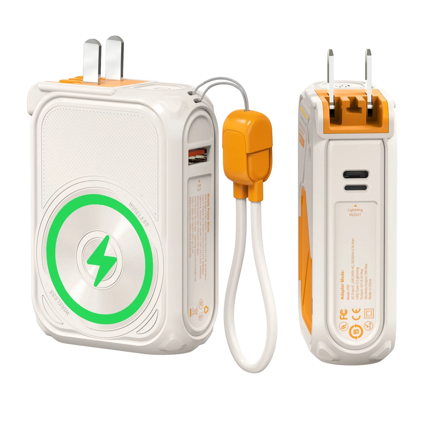 very fast power bank with magnetic charging