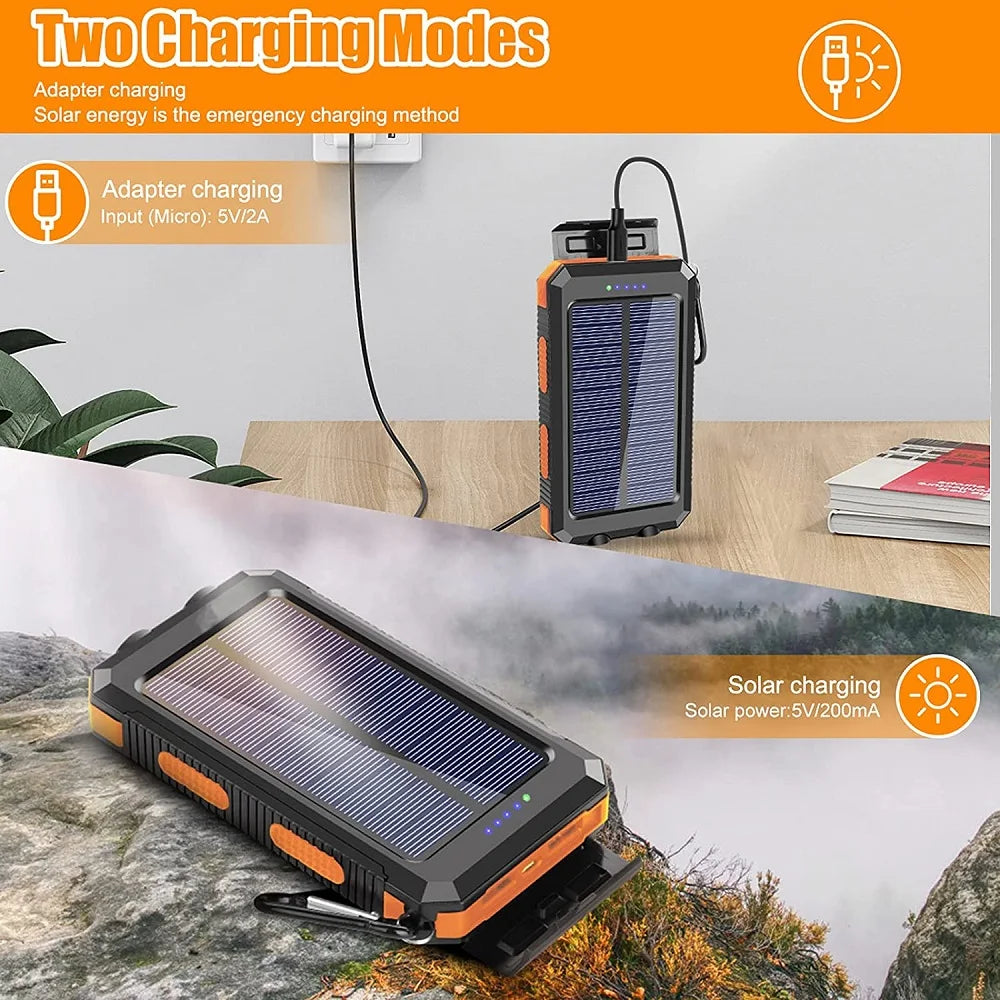 Solar Power Bank 80000mAh excellent for camping